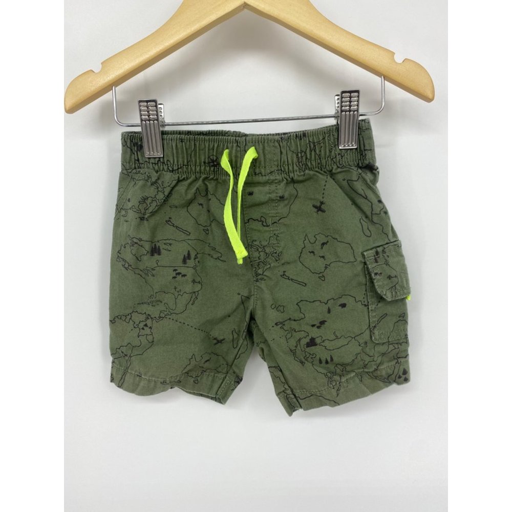 Carter's Pull-On Explorer Cargo Shorts - size 18 months like new 100% cotton